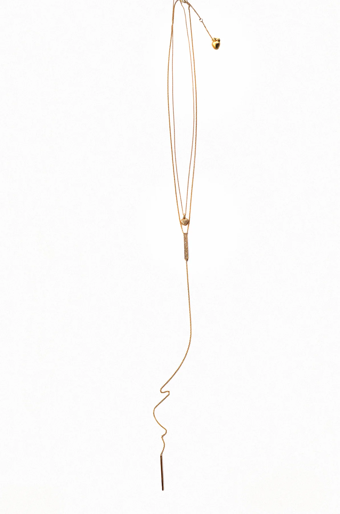 Diamond Heart and Diamond Lariat with Apple