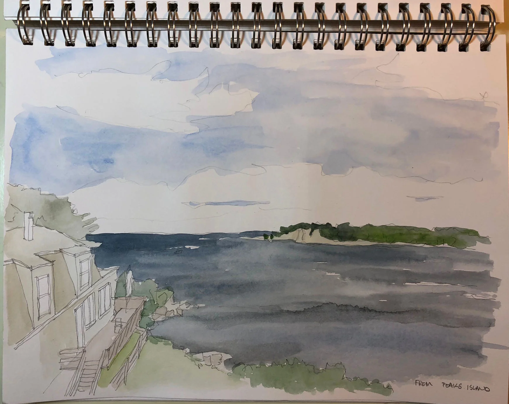view from Peaks Island