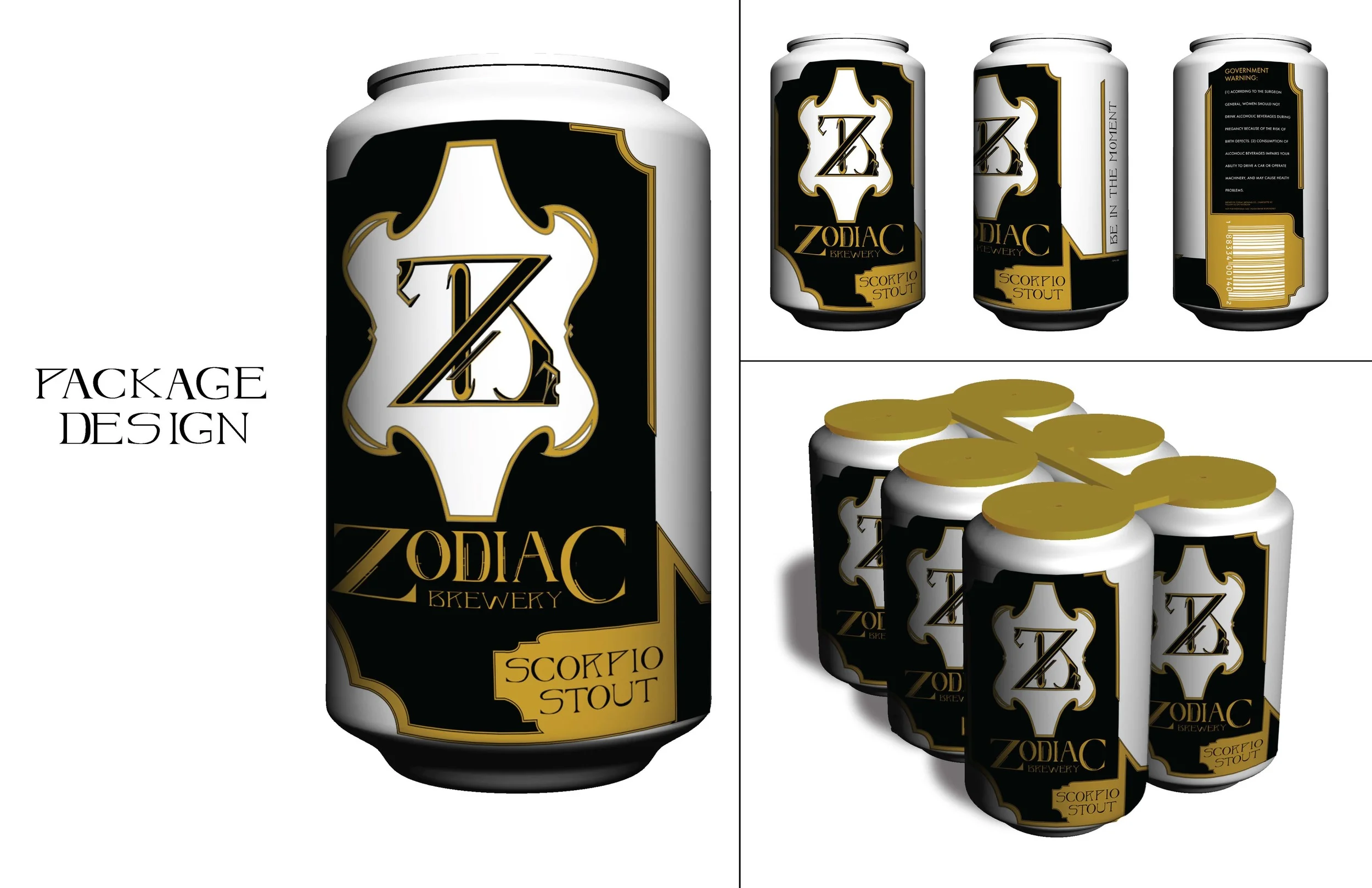 Zodiac Brewery Rebranding contd.
