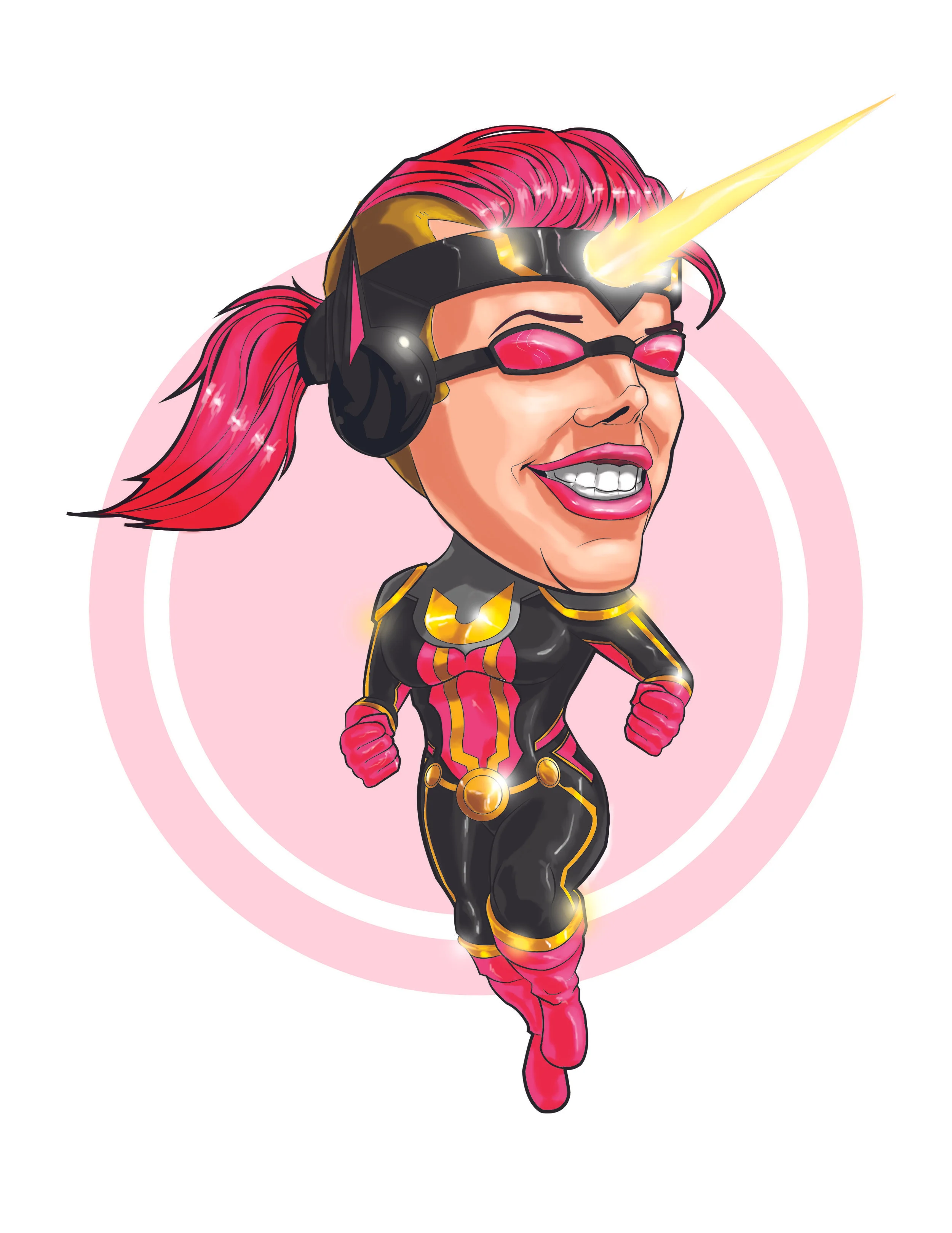 Unicorn Girl (Caricature)