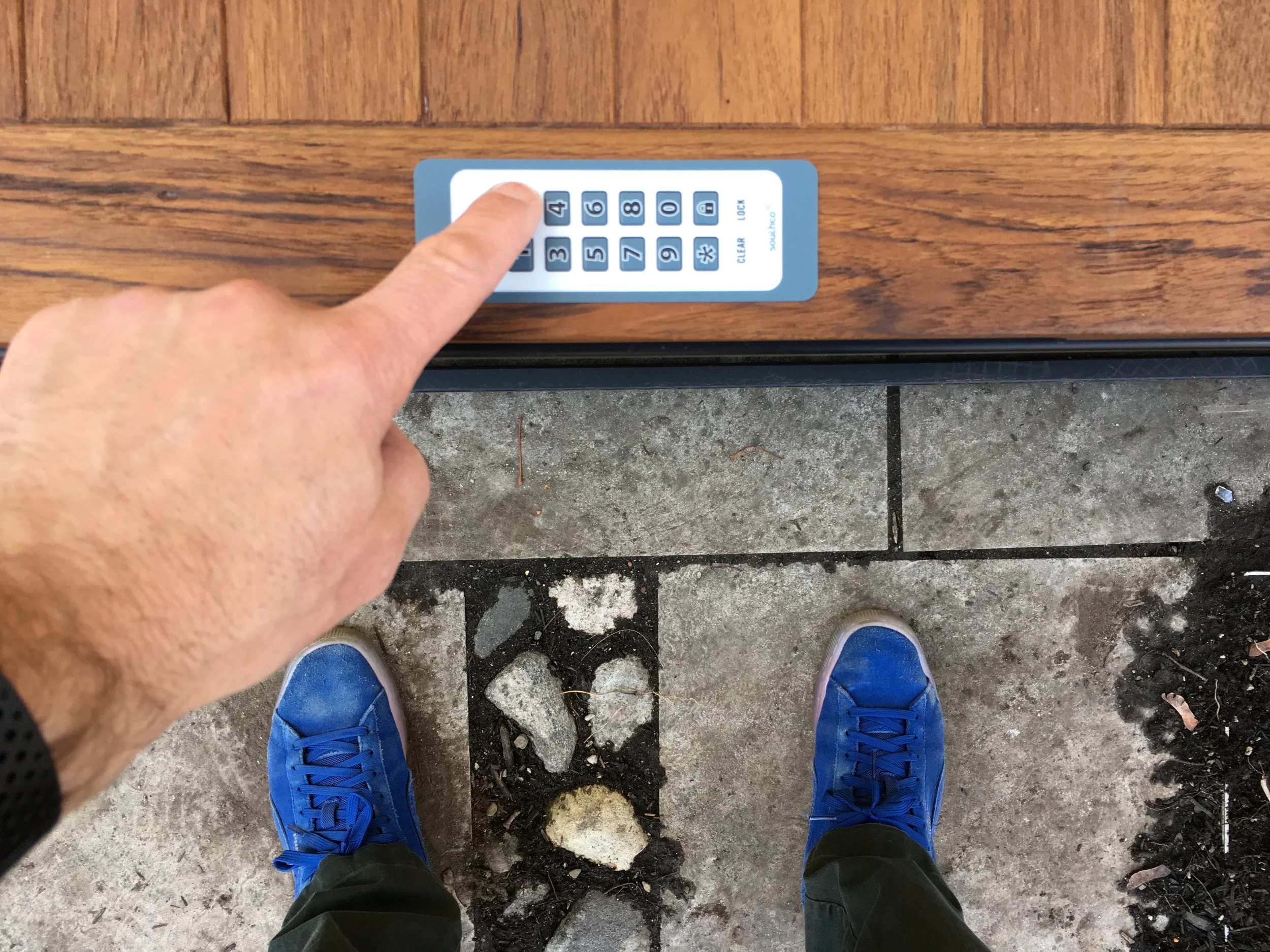 Boxr prototype - shown with off-the-shelf keypad