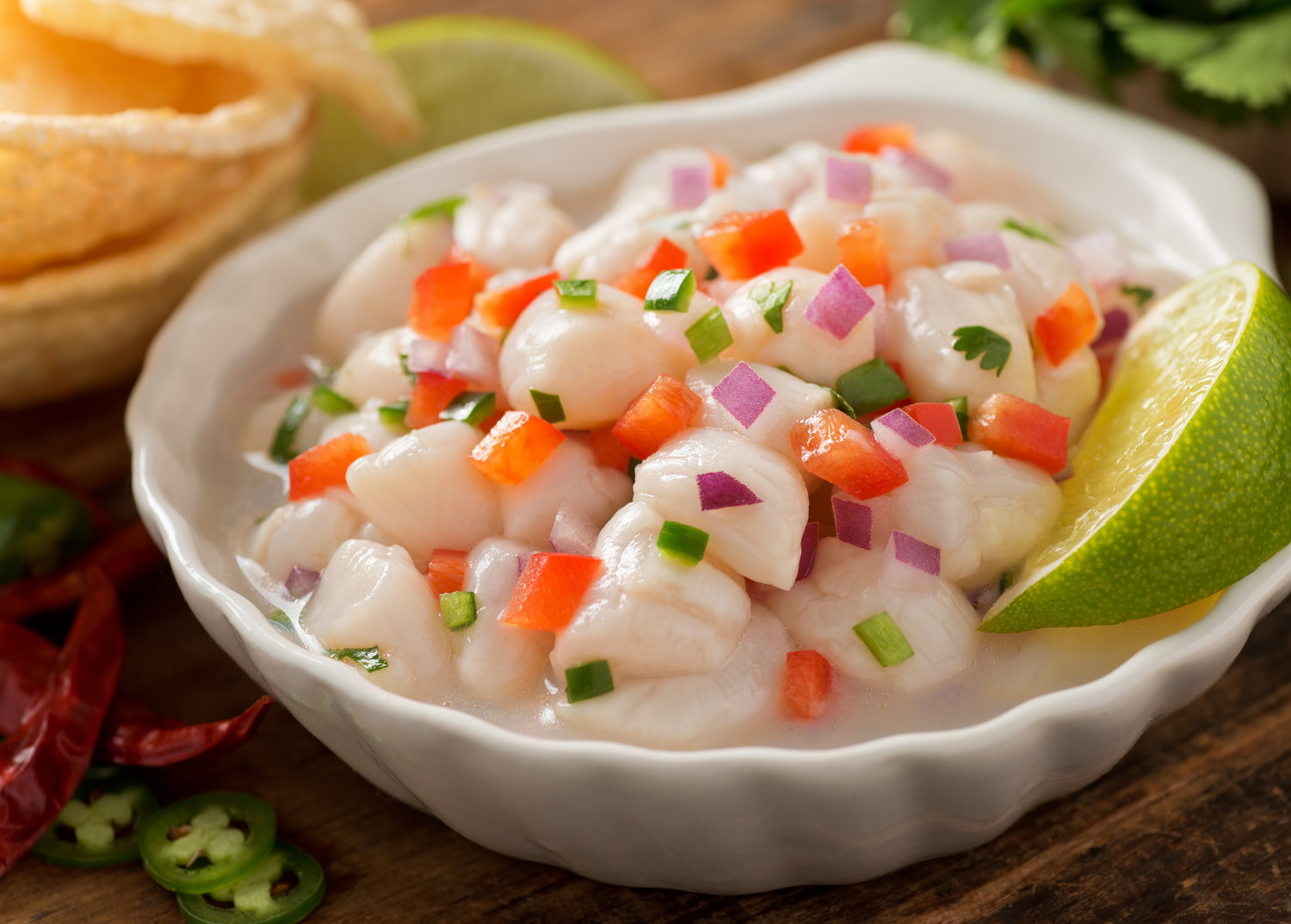 Scallop Ceviche.