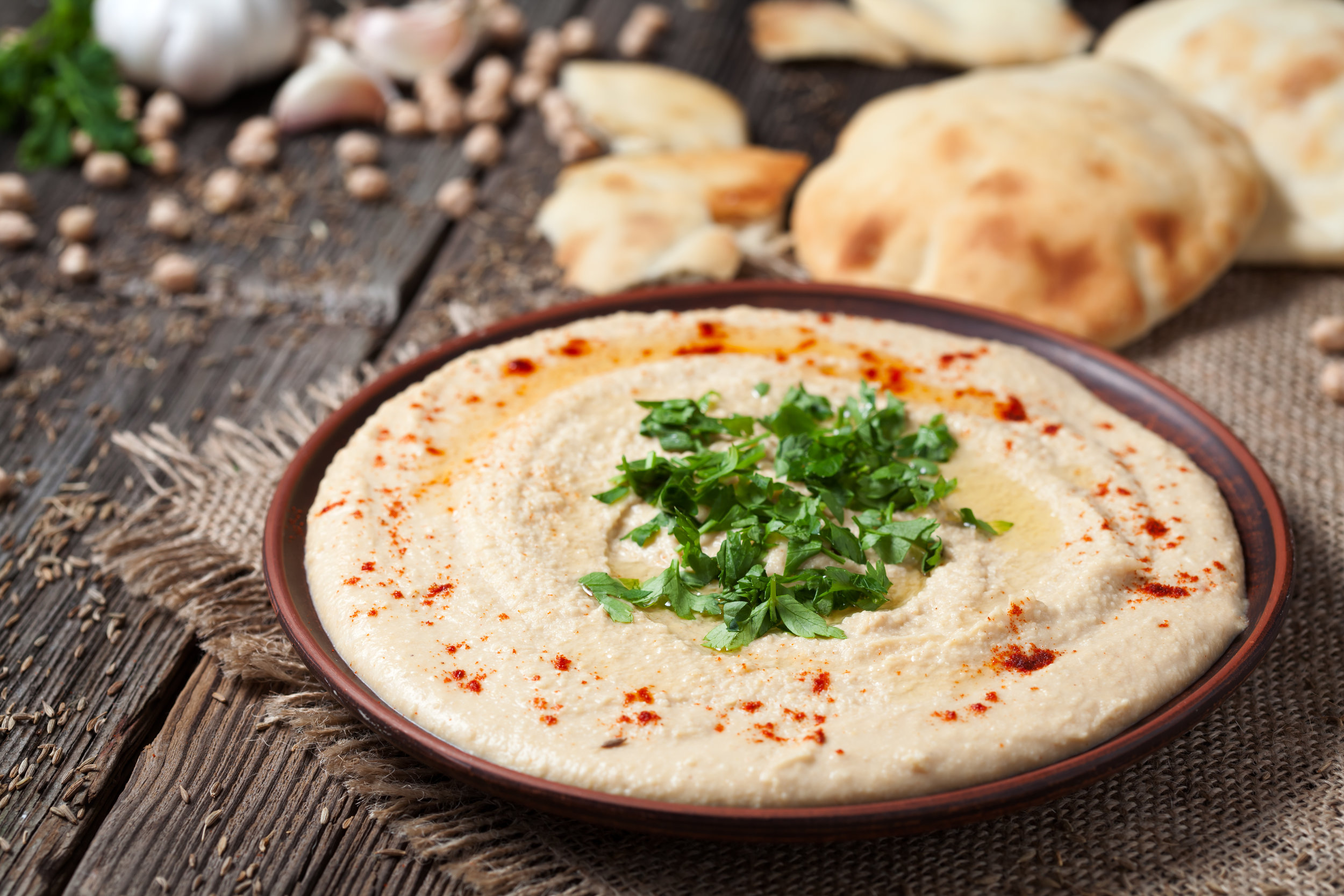 Try this simple and healthy hummus recipe. 