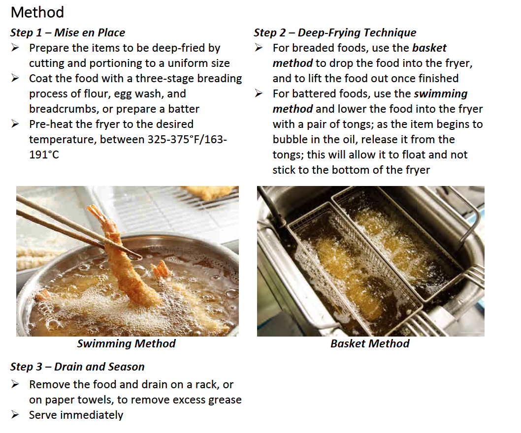 Cooking Methods: Deep Frying