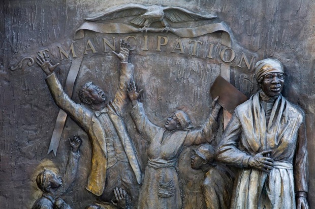 African American History Monument by Ed Dwight, State Capitol Grounds, Columbia, South Carolina. Photograph: Alamy