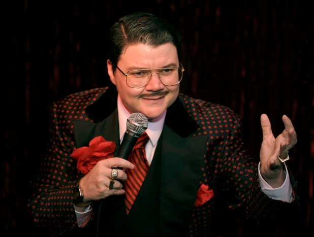 ‘Many drag kings gravitate towards playing the most boorish, sexist, cigar-smoking men. Murray is more cheesy than sleazy.’ Photograph: Roberto Portillo/mistershowbiz.com