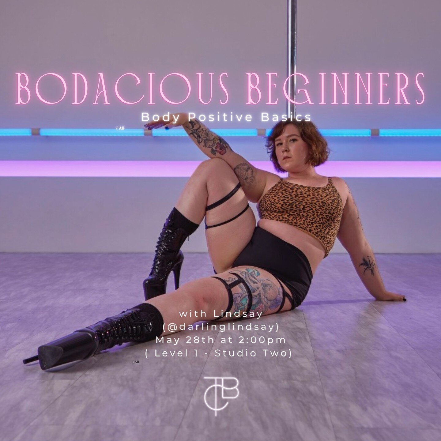 Last in the May popup lineup: Bodacious Beginners with @darlinglindsay! Have you been curious about trying a pole dancing class, but worried you wouldn&rsquo;t fit in? Are you interested in exploring sensual movement in an inclusive, body positive en