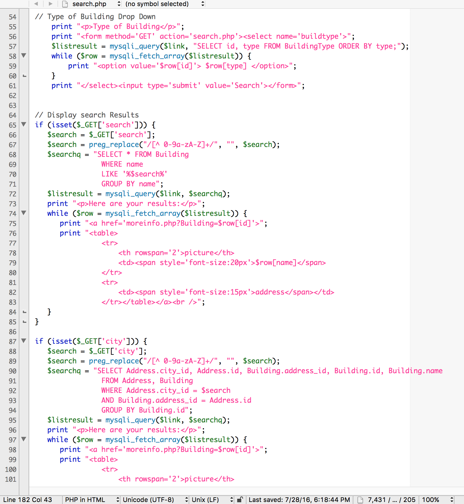 php file