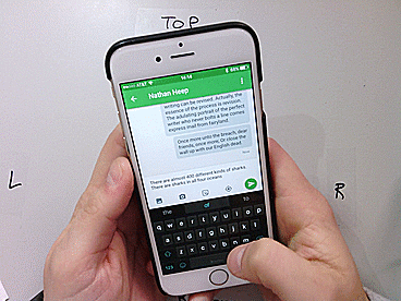 The 3rd Shark Task SwiftKey predicts every word, user click to finish