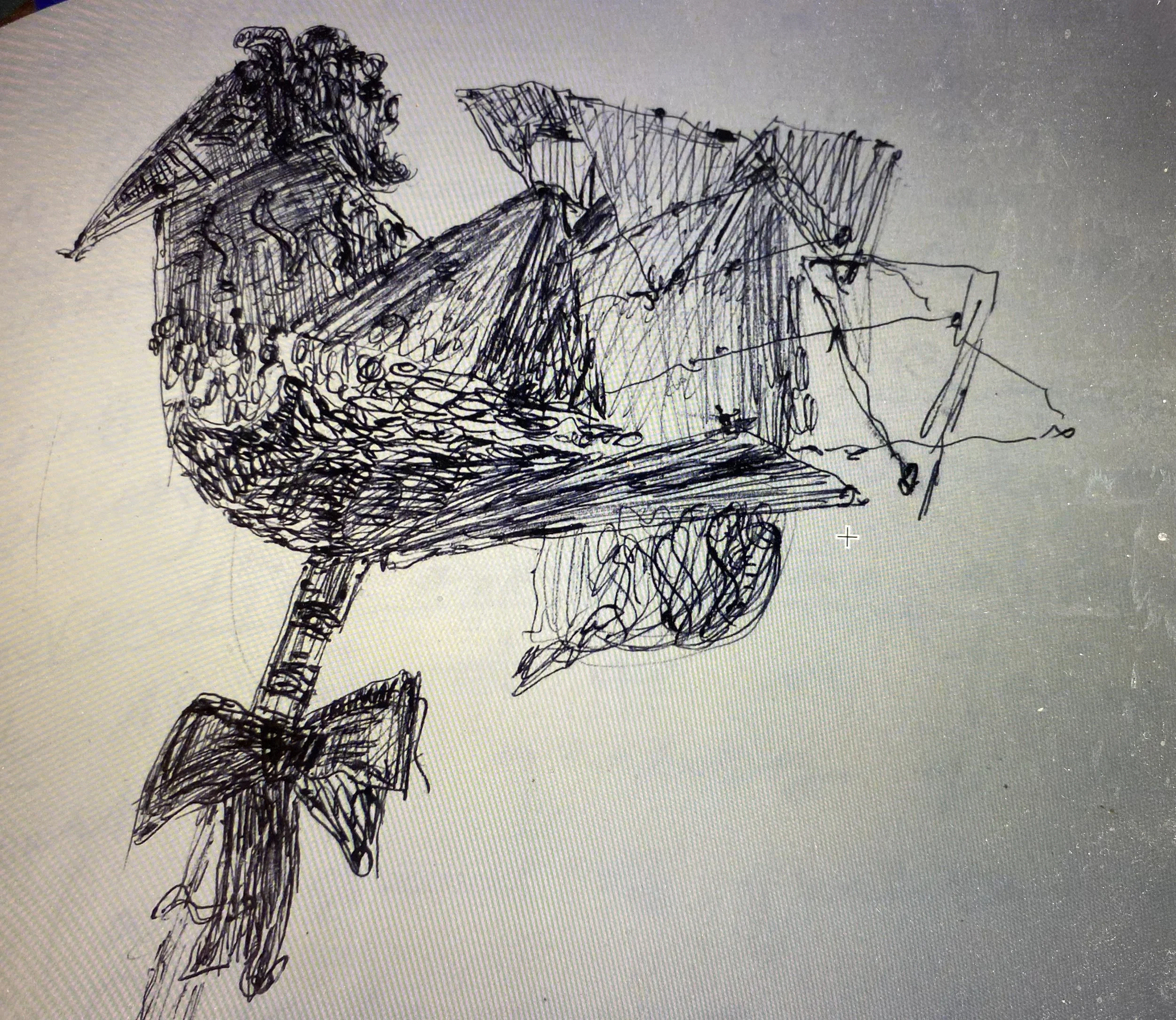 Design for Bird at top of pole