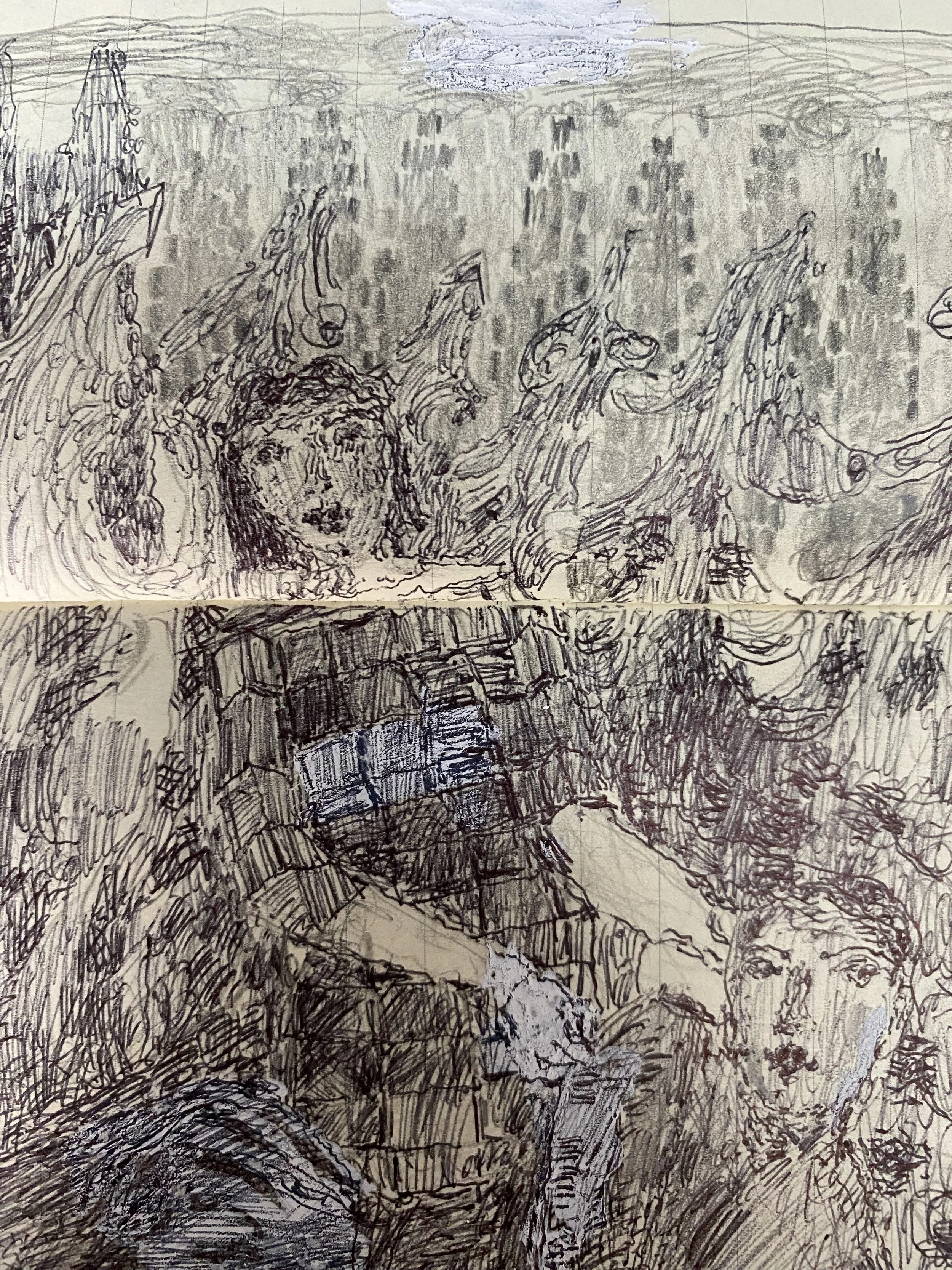 detail drawing for “care amongst the trees"