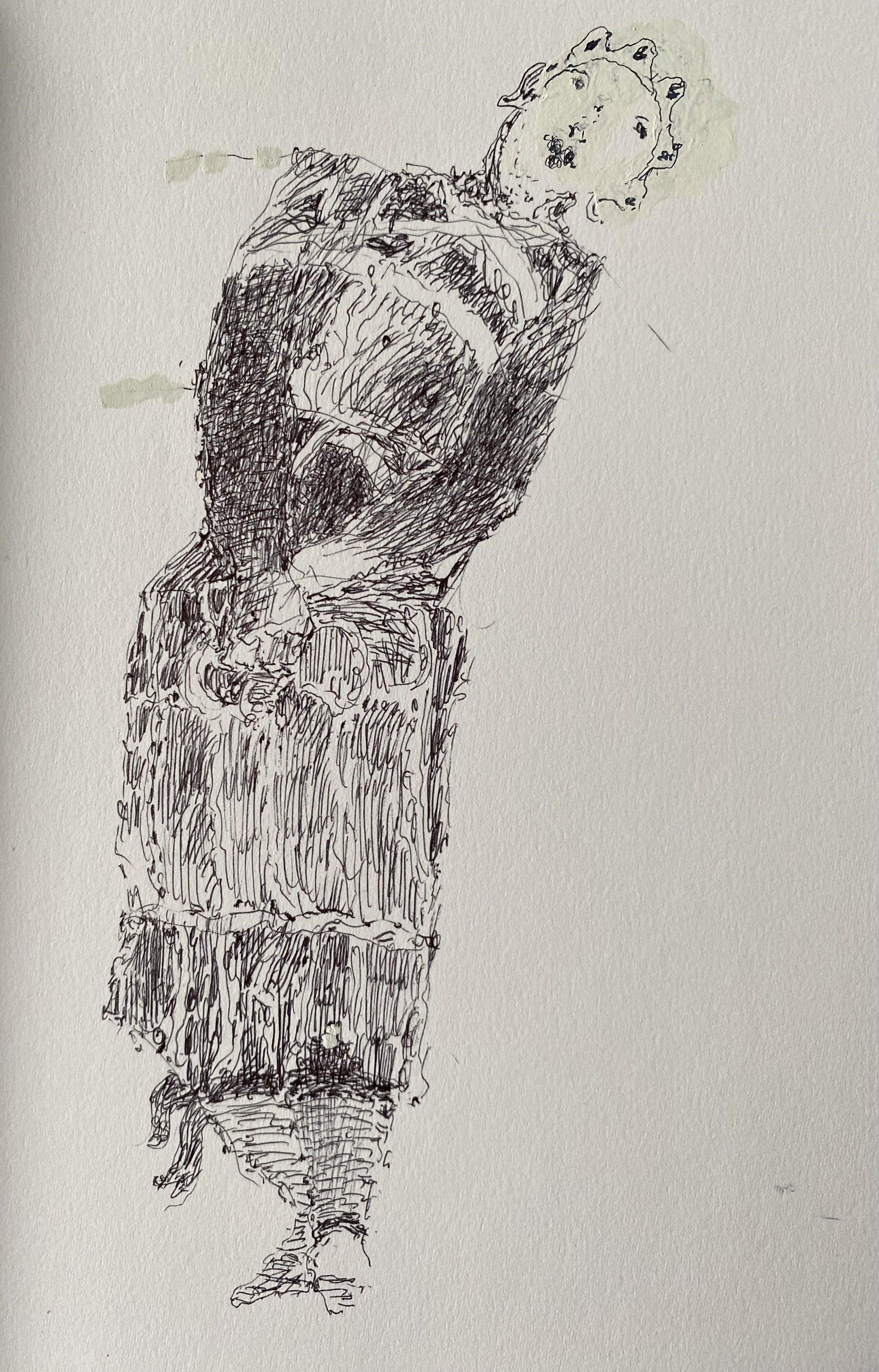 18C theatrical figure