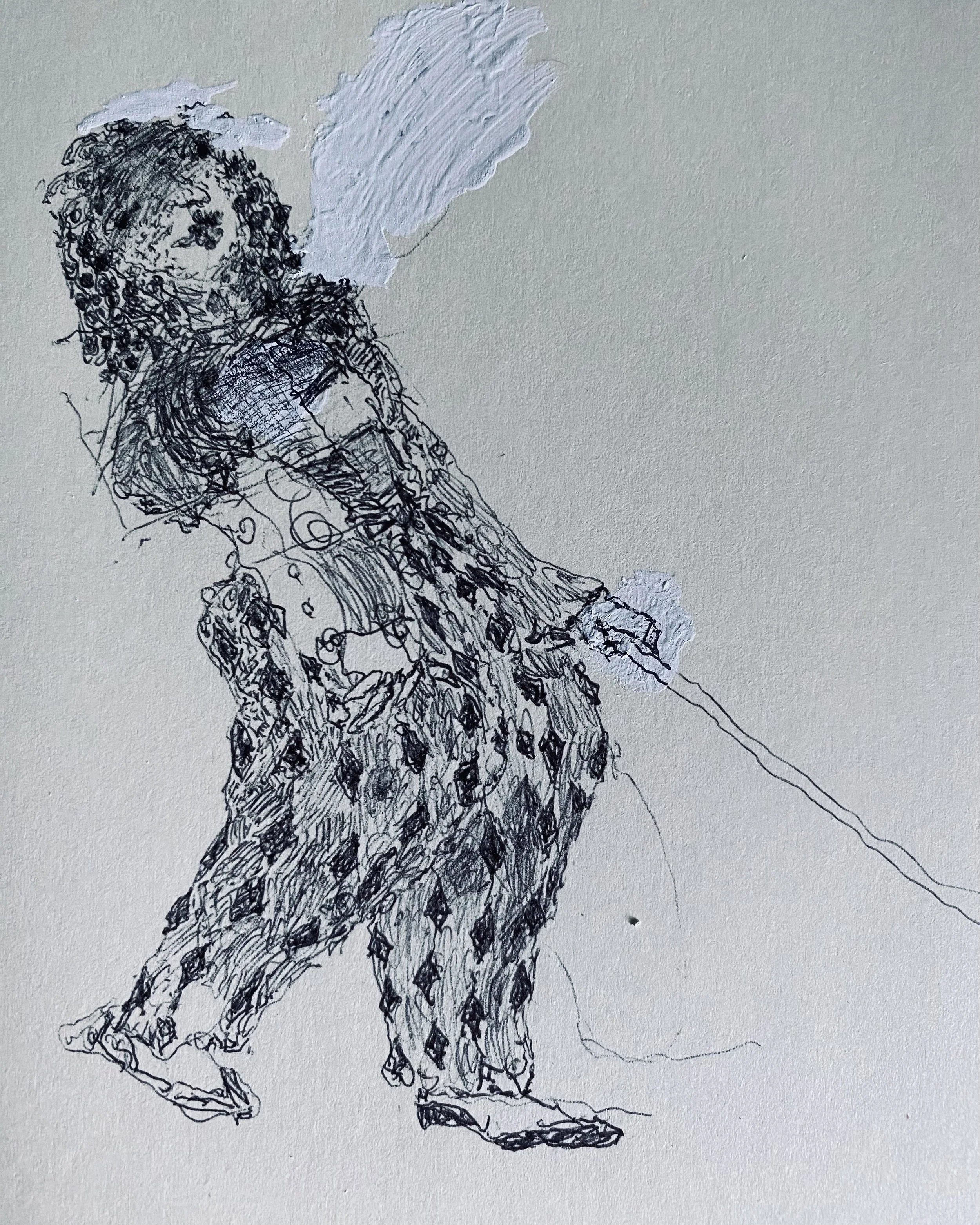 boy in diamond trousers