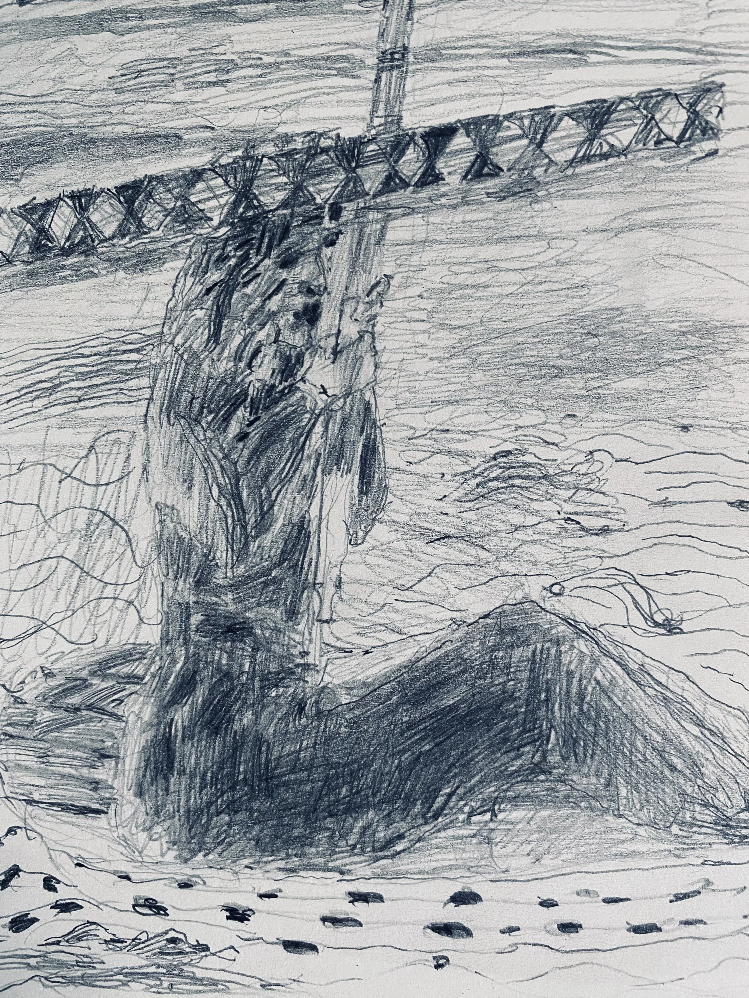 pencil drawing for We’re Come from the Far Islands