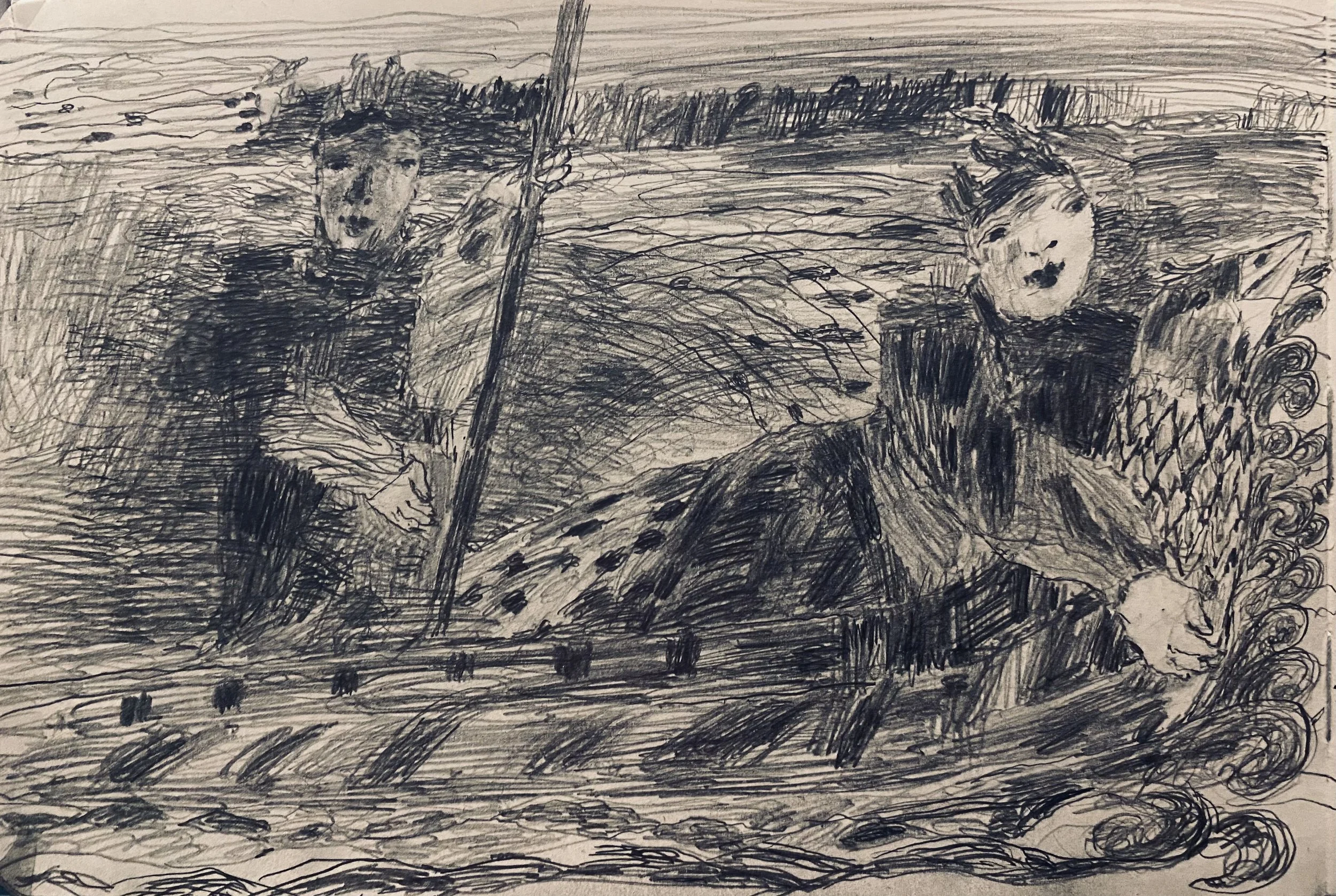 ..mother son and birdboat