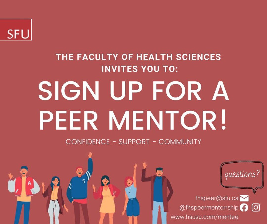 Happy August everyone :)

The FHS Peer Mentorship Program is officially accepting applications for mentees for the 2021-2022 year! 

Signing up for this program can help alleviate all the stress you may be feeling about entering a big university. The