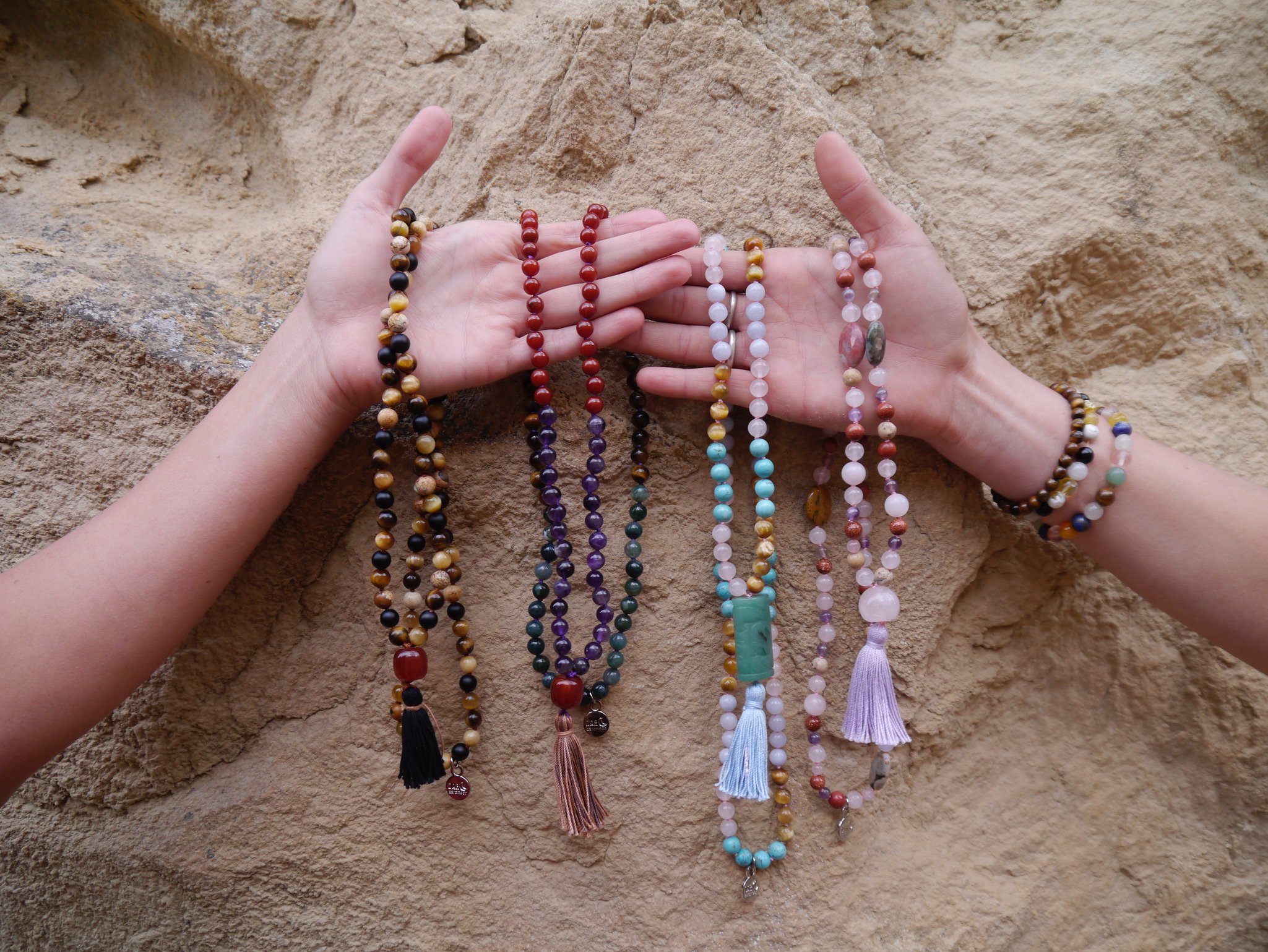Multicolour Jaipuri Stone Mala  Abdesignsjewellery