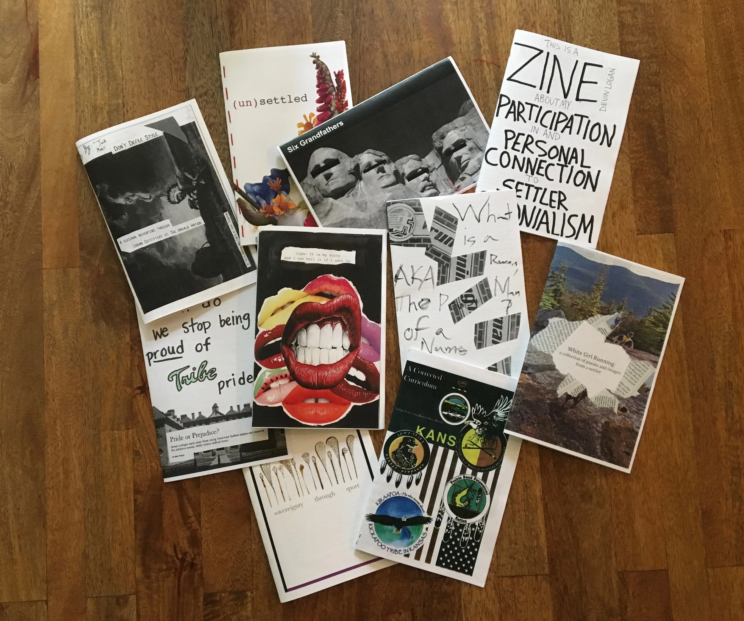 In Spring 2016, students created zines.