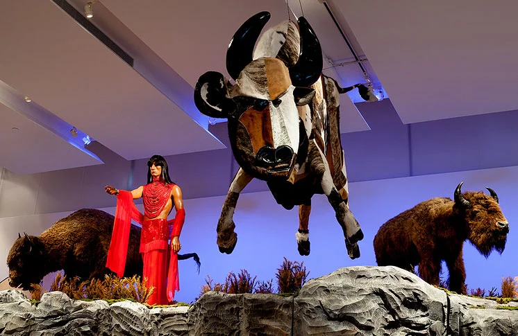 Kent Monkman, The Rise and Fall of Civilization (2015) mixed media installation Gardiner Museum, Toronto CA Photo by Jimmy Limit