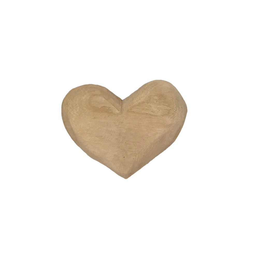 Hand Carved Wooden Heart — SUMMER STRAUCH