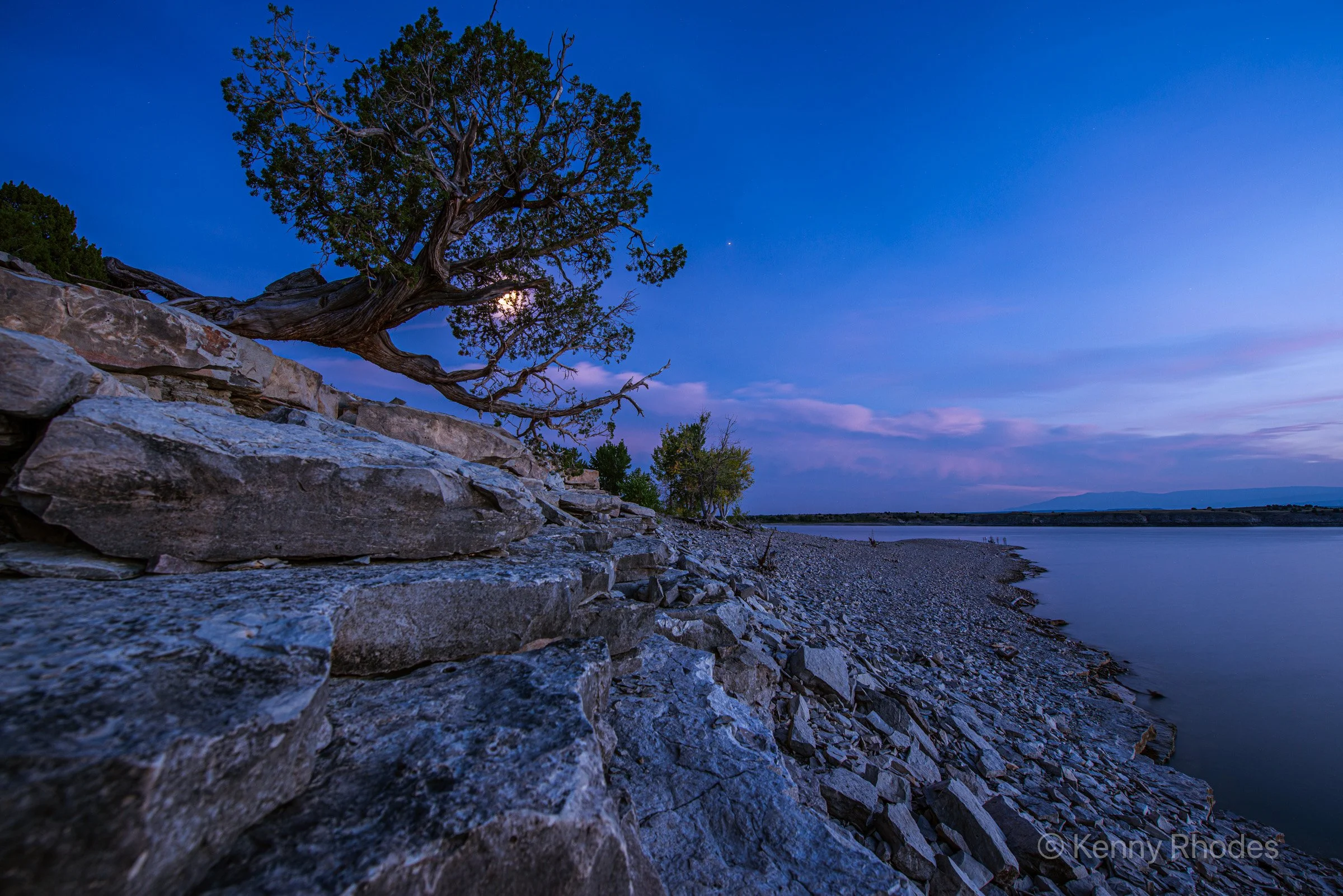 West Fishing Juniper Moonrise
