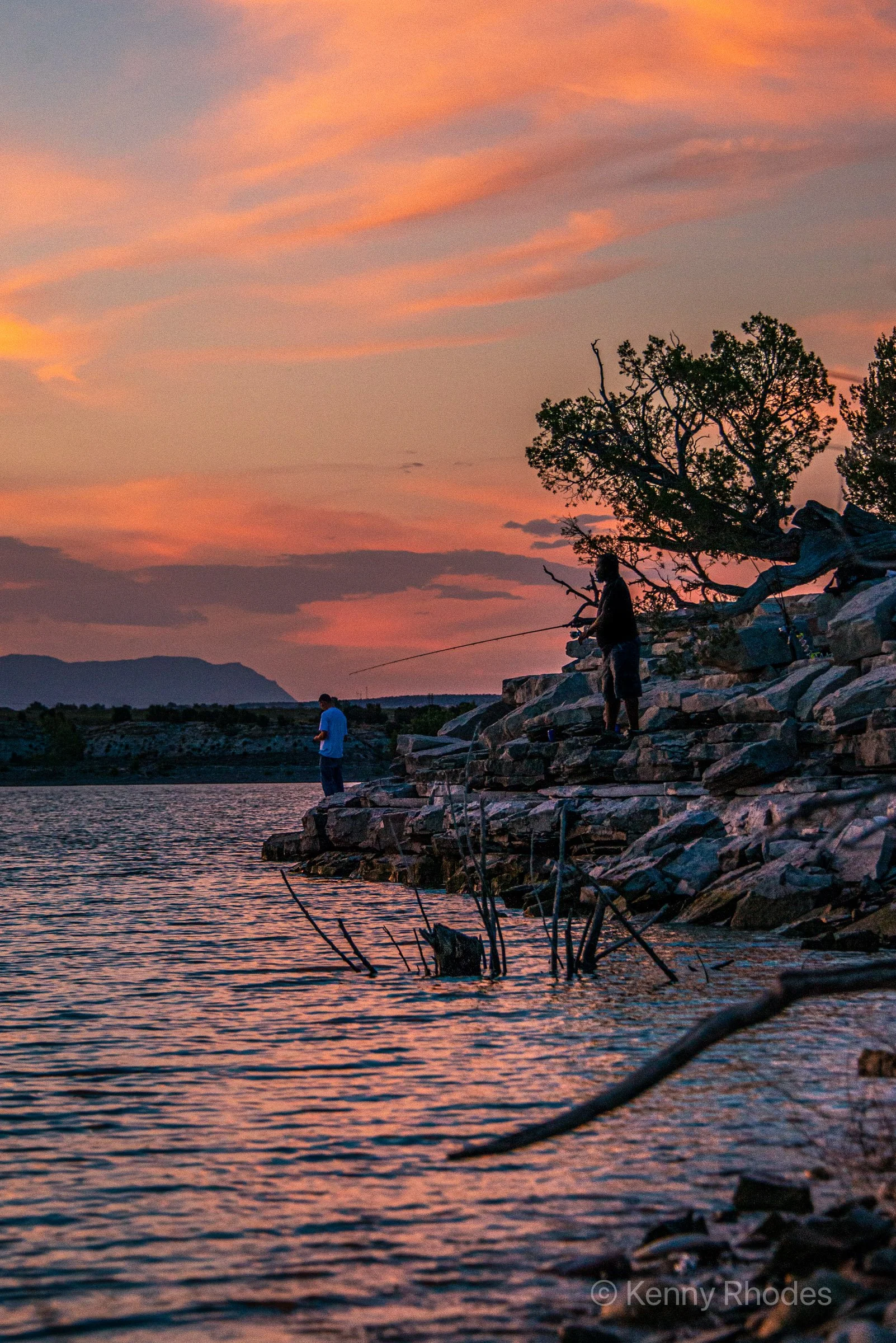 West Fishing Juniper with Angler