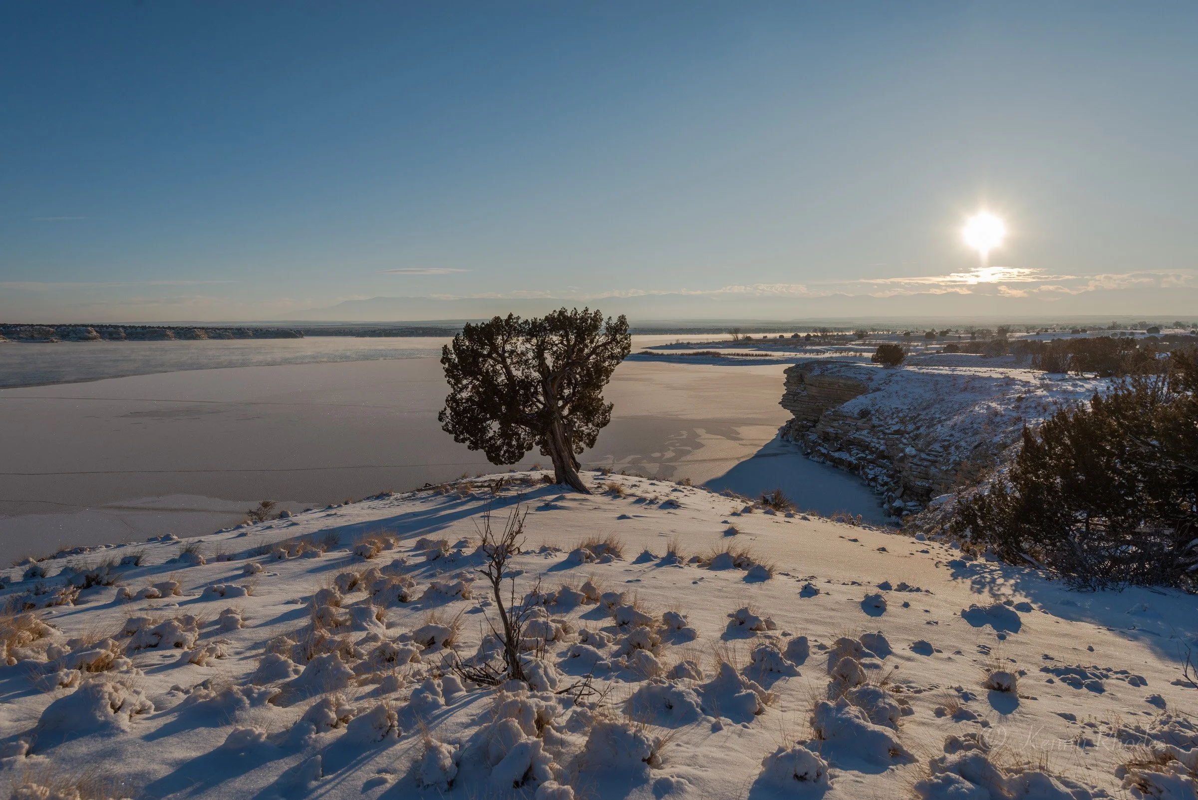 Shiprock Point Juniper Subzero Sunset