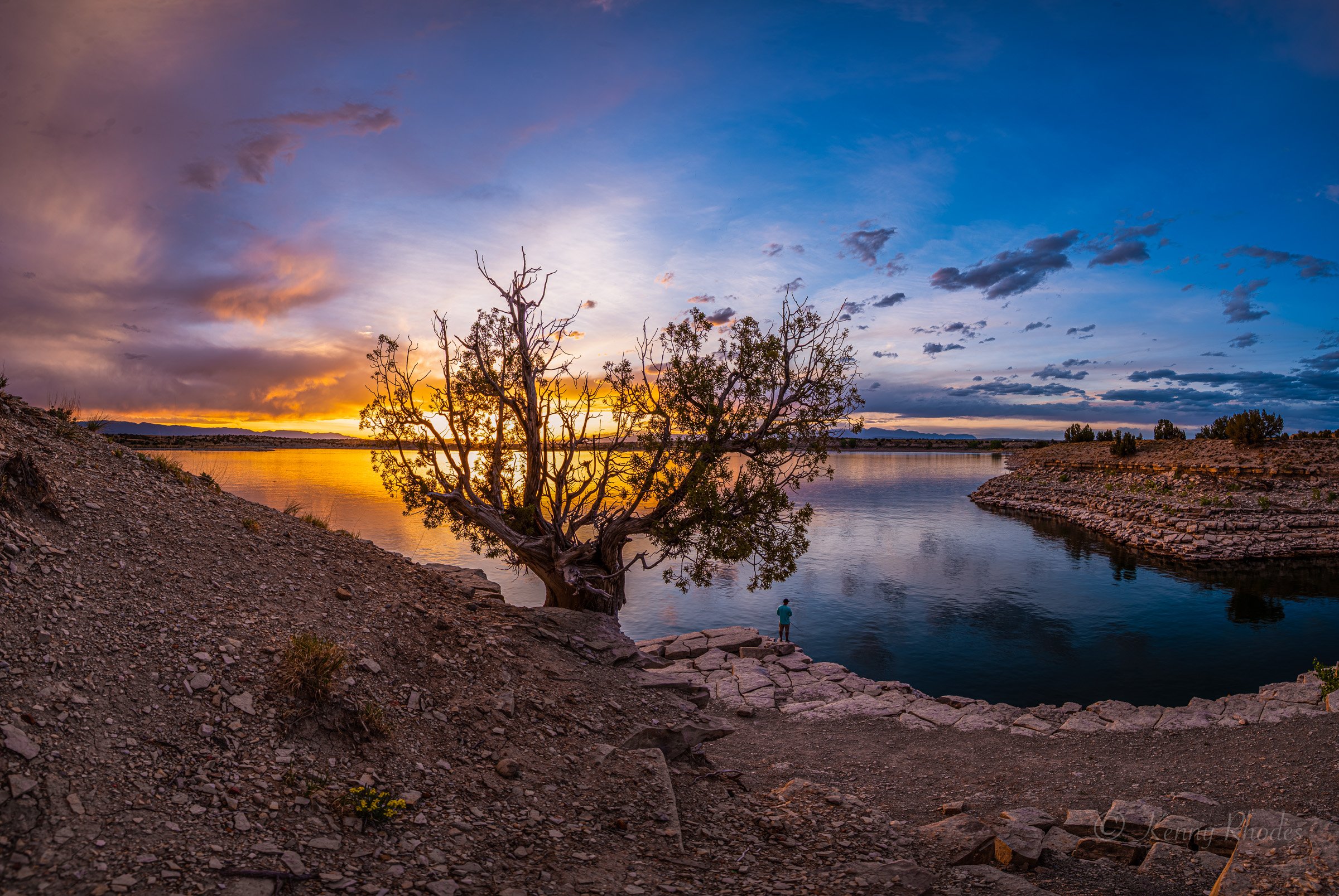 Juniper on the Edge and Fisherman