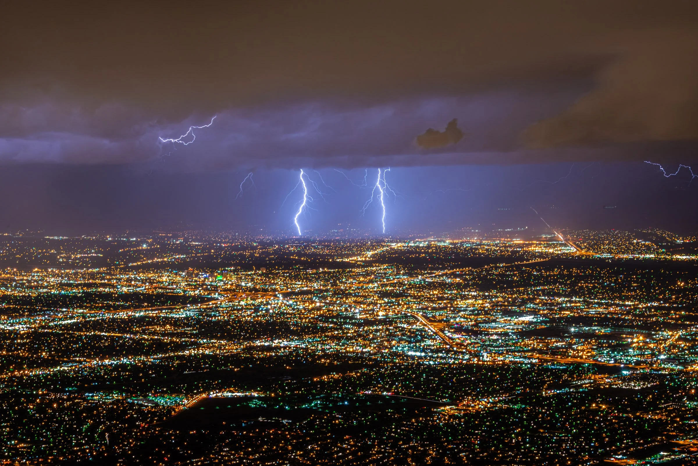 Twin Bolts over Albuquerque
