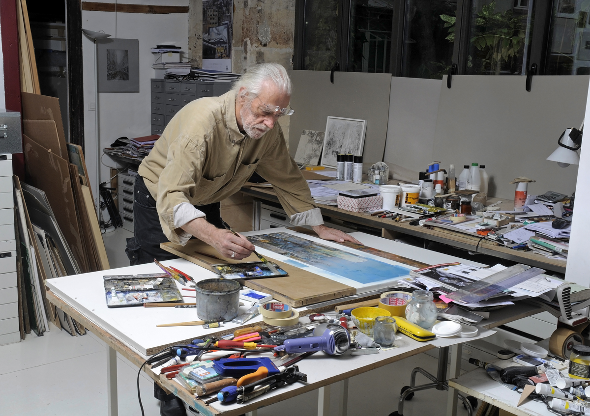 The artist's studio