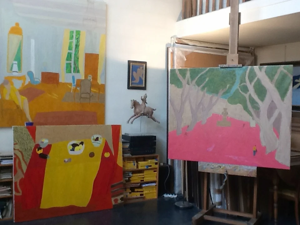 The artist's studio