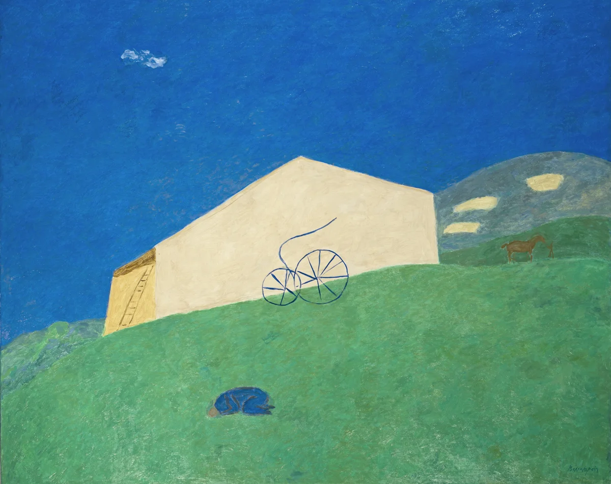 Le bel été, oil on canvas, 51 x 63 in.