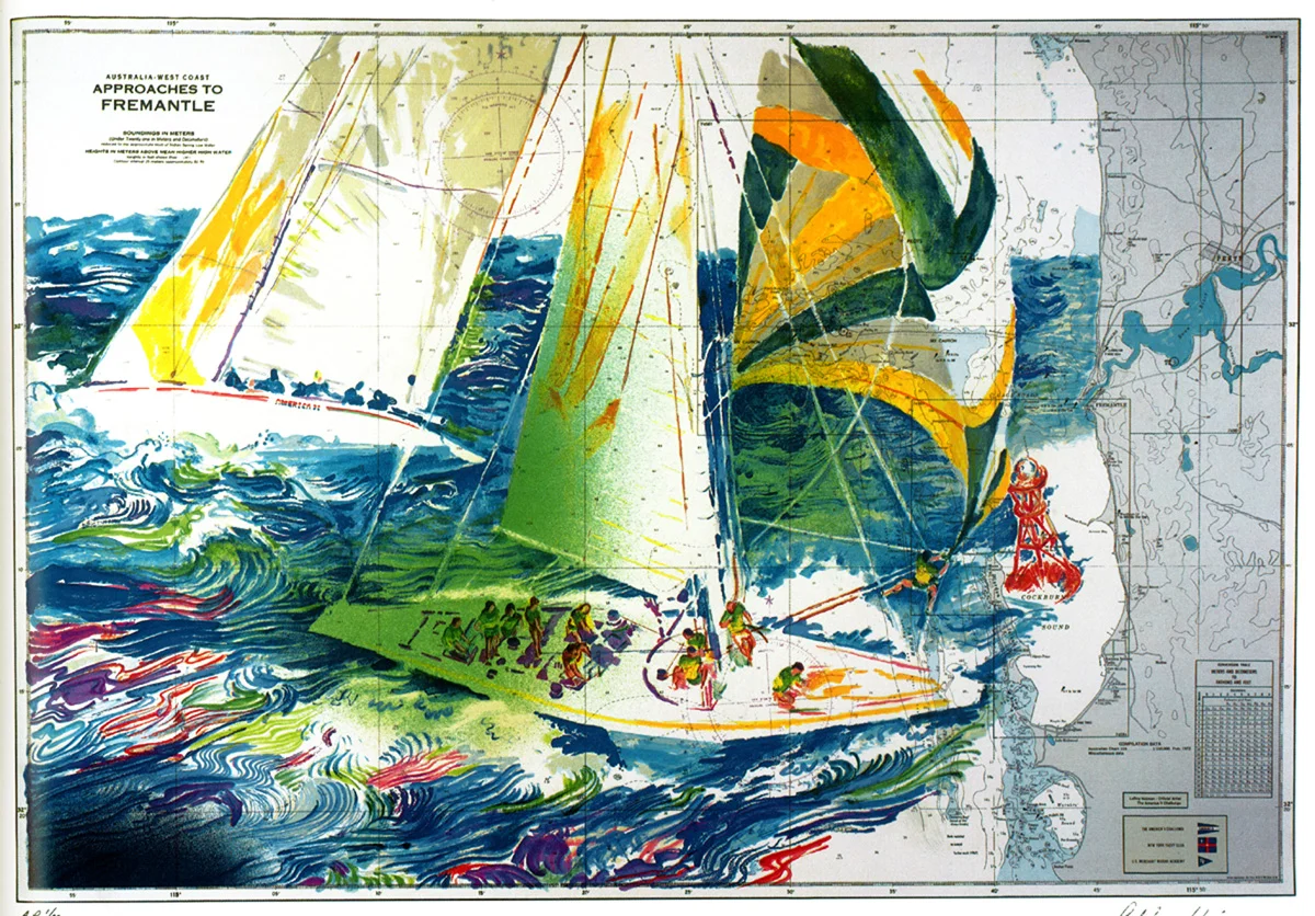 America's Cup - Australia '86, Serigraph, 26 x 39 in