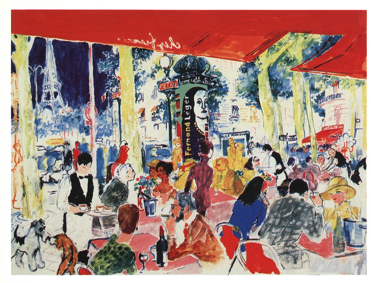 Chez Francis, Serigraph, 21 x 28 in