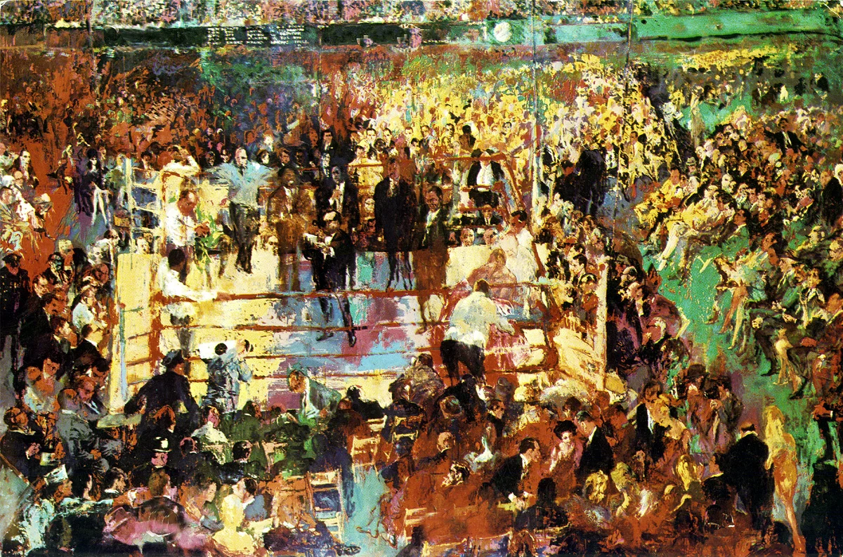 Introduction of the Champions at Madison Square Garden, Serigraph, 29 x 36 in