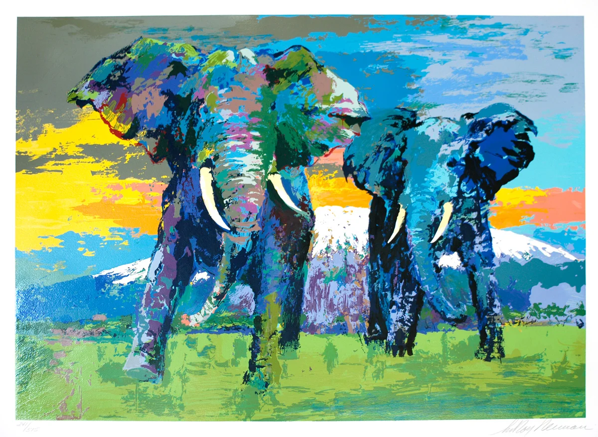 Kilimanjaro Bulls, Serigraph, 20 x 27 in