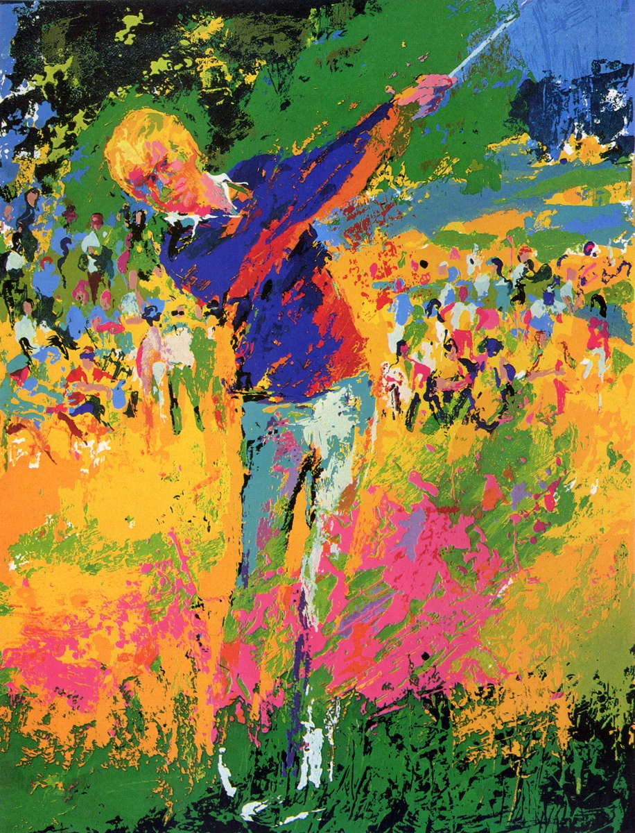 Tee Shot, Serigraph, 26 x 20 in