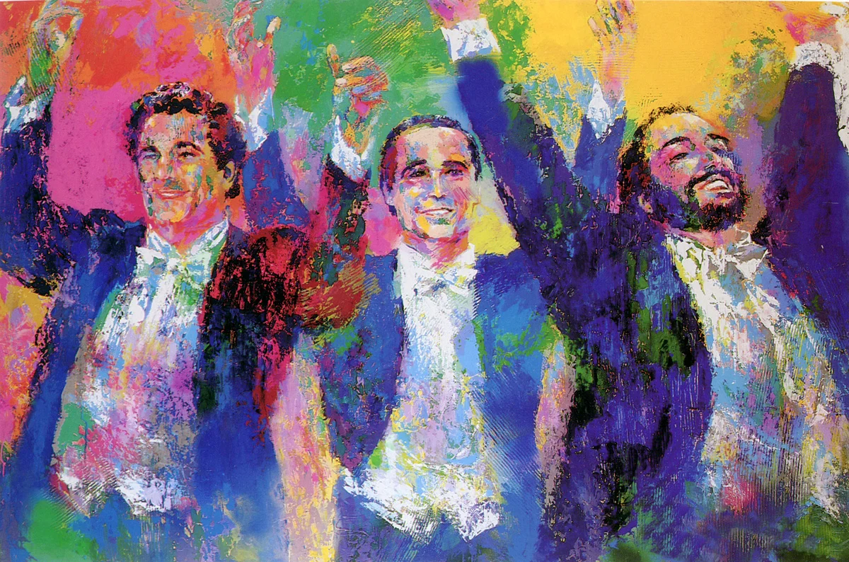 Three Tenors, Serigraph, 27 x 40 in