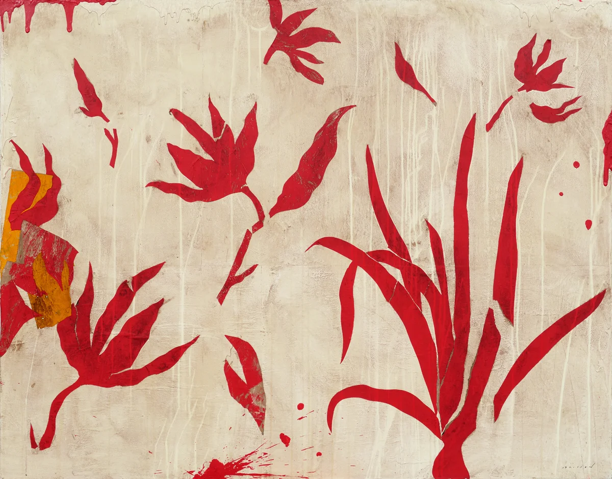 Jour de mistral, mixed media on canvas, 44 x 57 in ( 114 x 146 cm) 2016