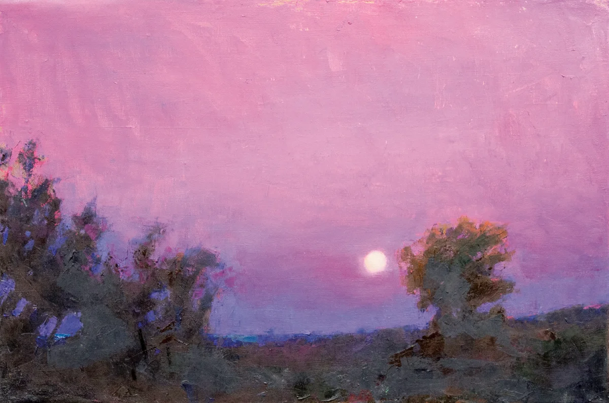 Full Moon, Oil on Canvas, 24 x 36 in (54 x 81 cm), 2016