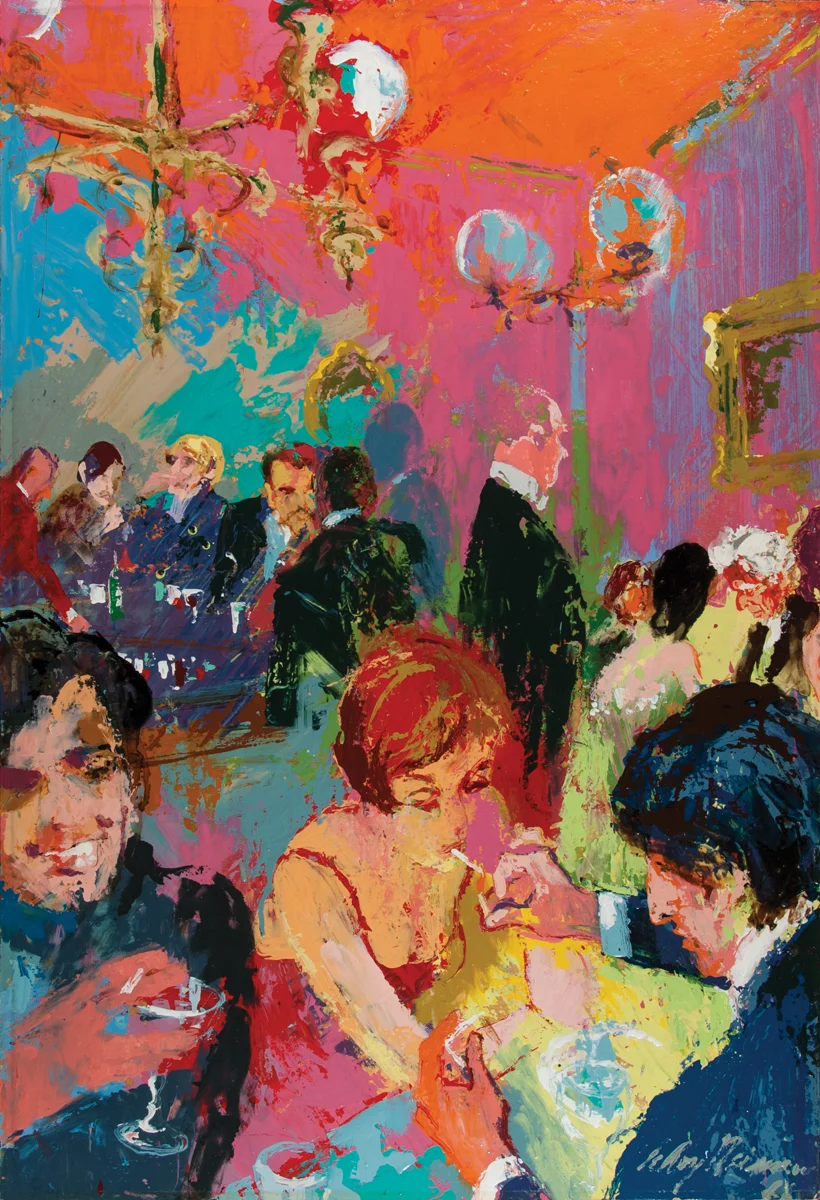 SOLD The Pickwick Club, Acrylic & enamel on board, 35 x 24 in, 1966