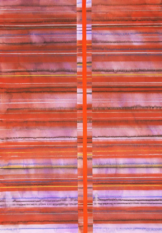 Miquel Gelabert, Found VI, gouache and colour pencil on paper, 26 x 19 in, 2016