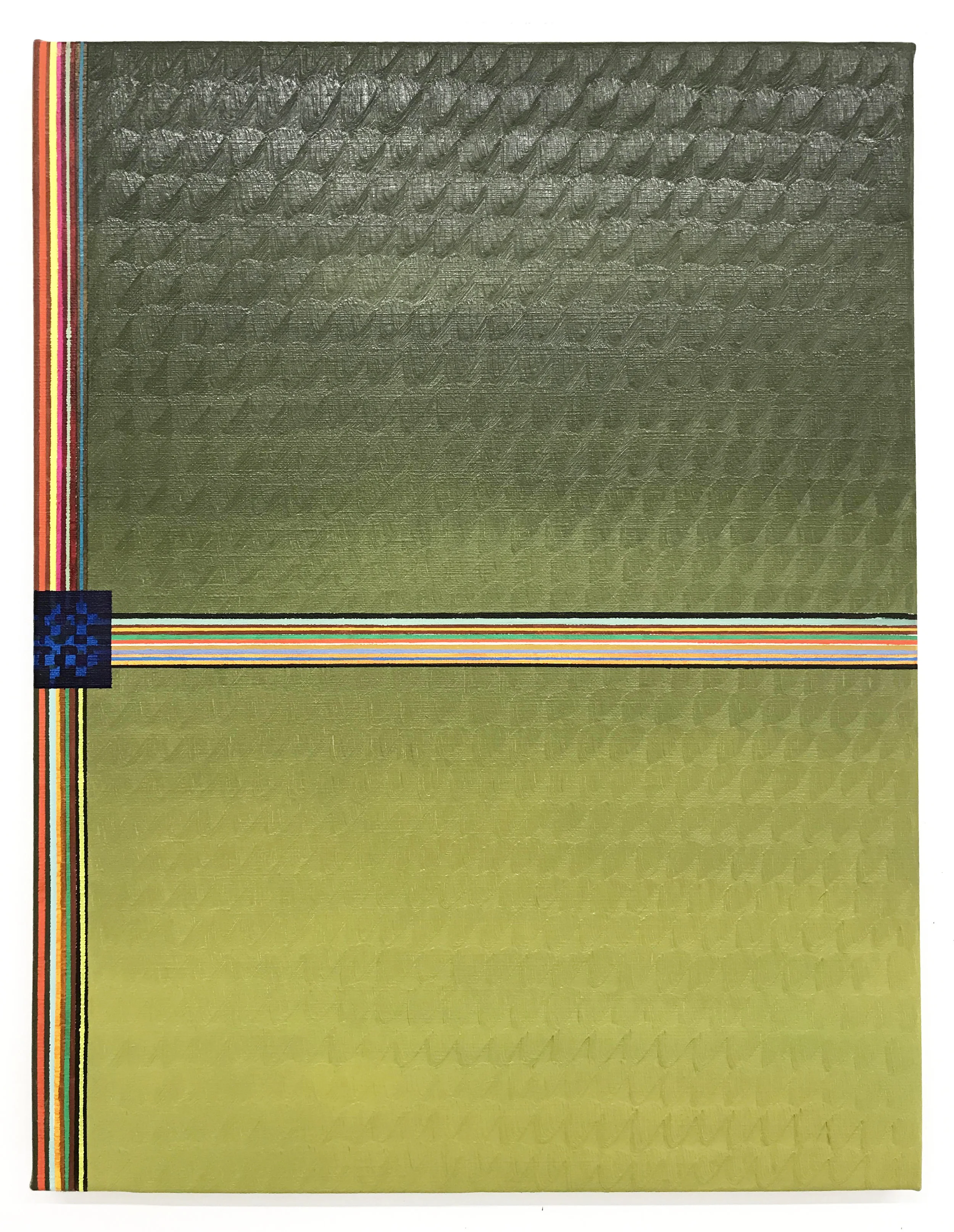 Miquel Gelabert, Horver 1, oil on canvas, 25 x 19.5 in, 2017