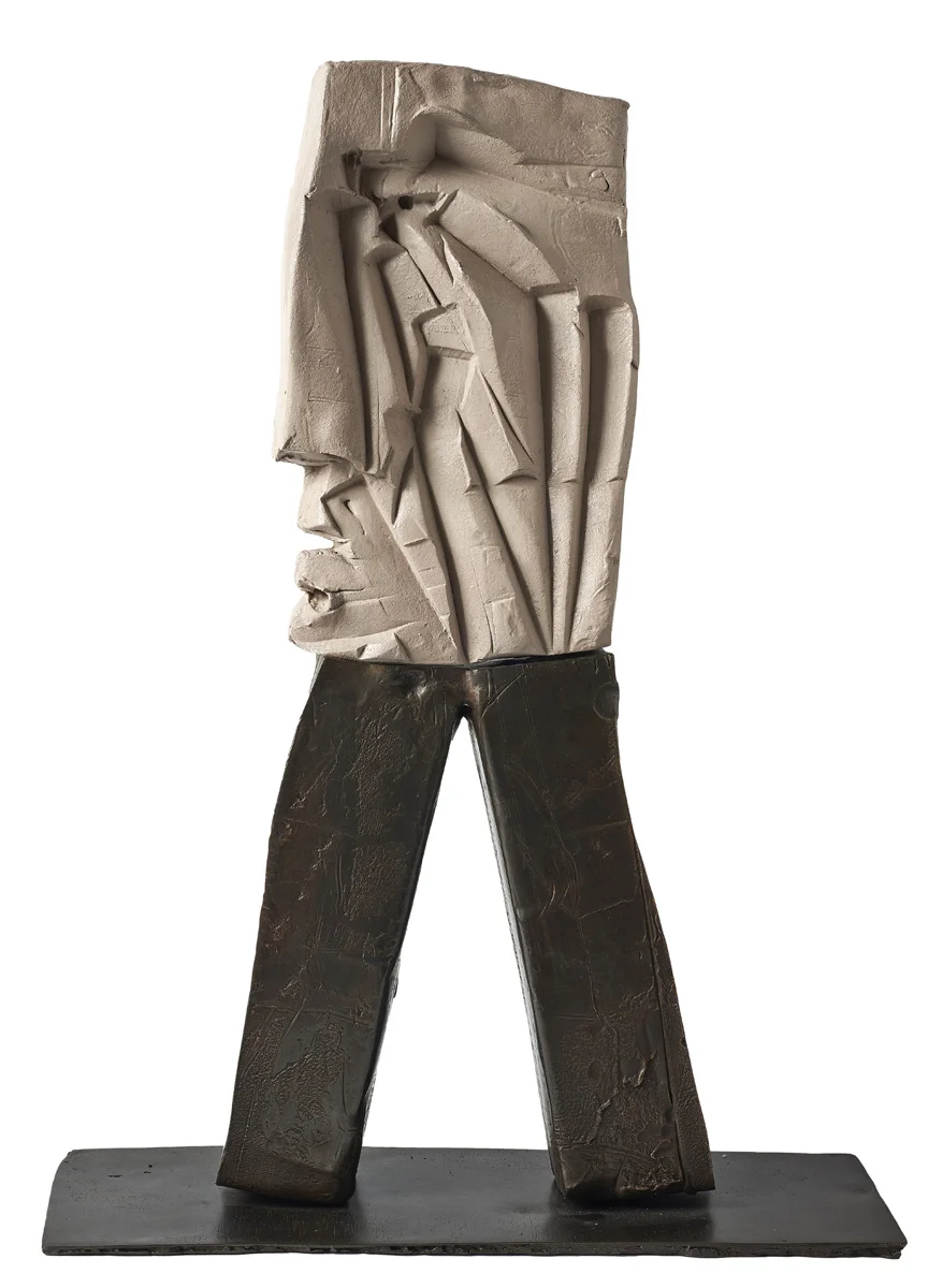 Agusti Puig, Two Colours Figure, bronze, 27 x 20 x 7 in, 2016