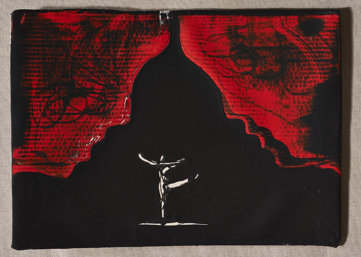 Agusti Puig, Oneiric: The Dancer, mixed media on canvas, 18 x 25 in, 2016