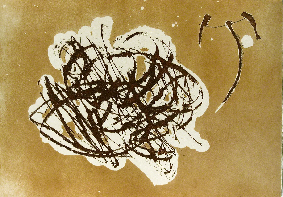 Cantic del Sol Plate 14, Etching with Aquatint, 13.5 x 20 in, signed, 1975