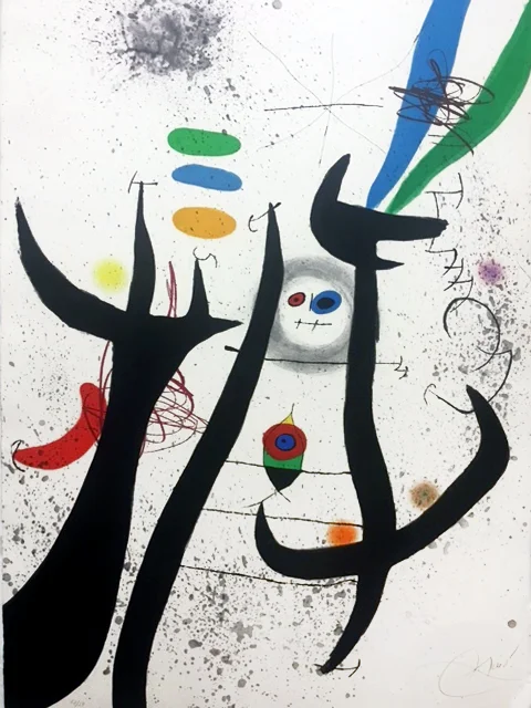 La Femme Arborescente, Wash tint, etching and aquatint, 44.75 x 28.75 in, signed, 1974