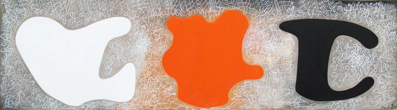 EDUARDO ARRANZ-BRAVO, True Amore IV, oil on canvas, 19.5 x 72 in, 2015