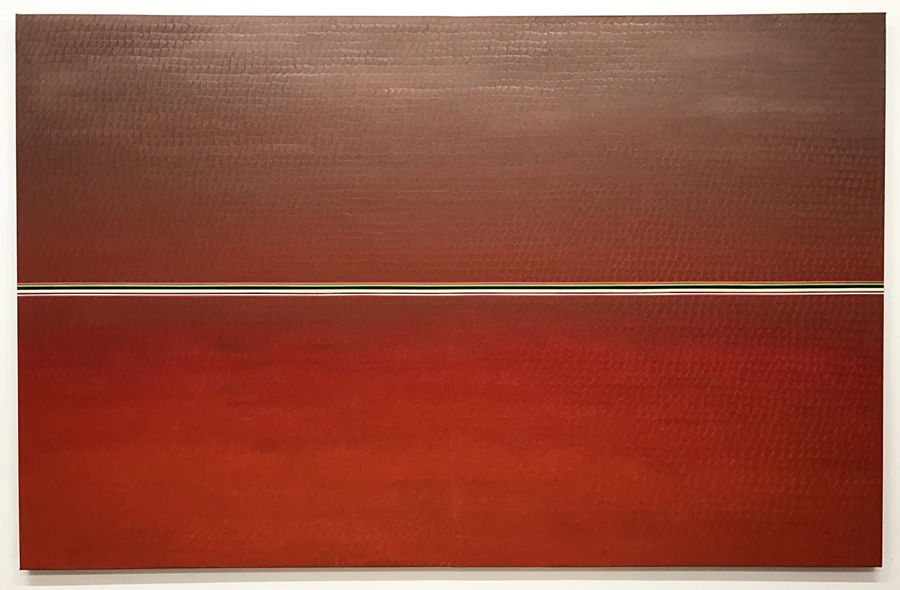 MIQUEL GELABERT, Redland 2, oil on canvas, 57 x 89 in, 2017