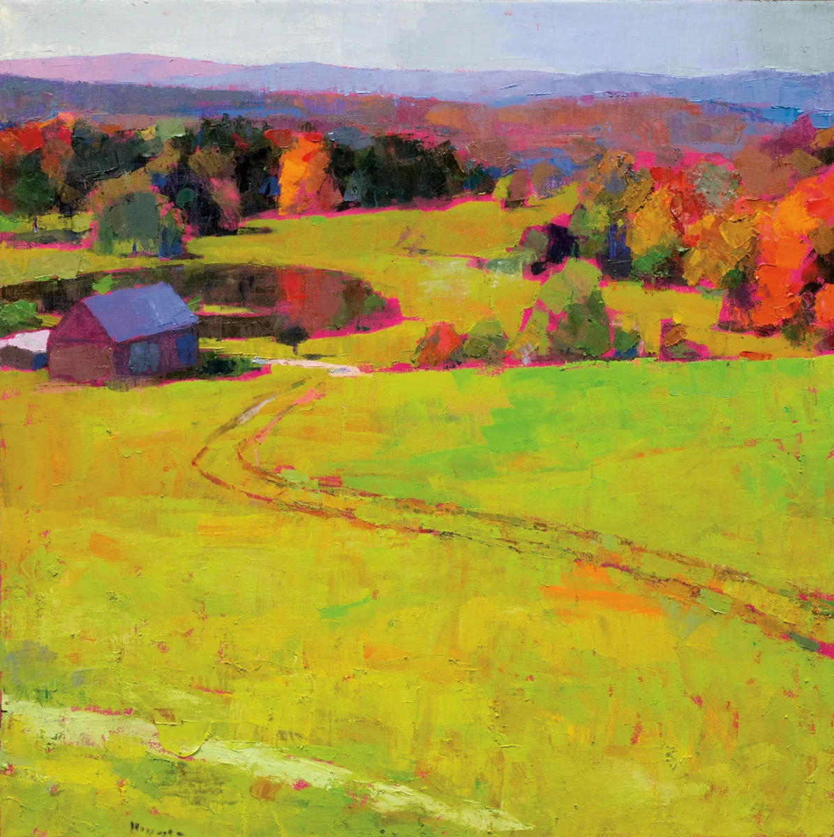 LARRY HOROWITZ, Chester Fall, oil on canvas, 39 x 39 in, 2016